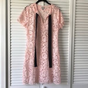 2/$25 Belle Sky Pink Lace Dress Size Medium